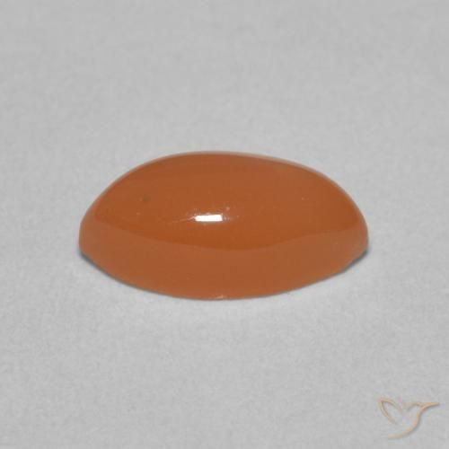 9,17 ctw natürlicher Pfirsich-orange Mondstein, Marquise, Lichtdurchlässig