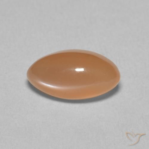 1.33ct Natürlicher Pfirsich-orange Mondstein, Marquise, Lichtdurchlässig, Photo A