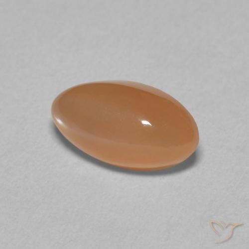 9,17 ctw natürlicher Pfirsich-orange Mondstein, Marquise, Lichtdurchlässig