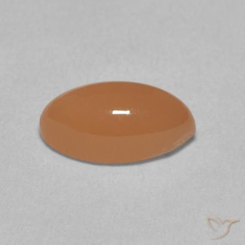 9,17 ctw natürlicher Pfirsich-orange Mondstein, Marquise, Lichtdurchlässig
