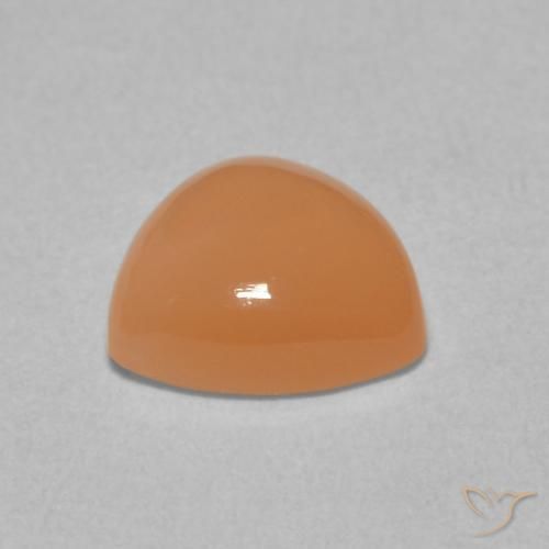 9,17 ctw natürlicher Cantaloupe-Orange Mondstein, Trillion, Lichtdurchlässig