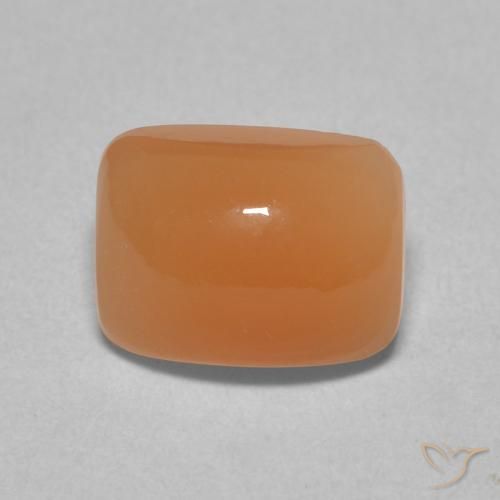 2.46ct Natürlicher Pfirsich-orange Mondstein, Kissen, Lichtdurchlässig