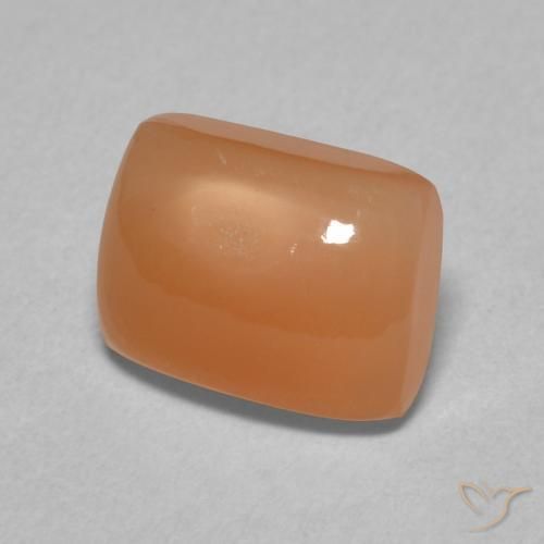 9,17 ctw natürlicher Cantaloupe-Orange Mondstein, Kissen, Lichtdurchlässig