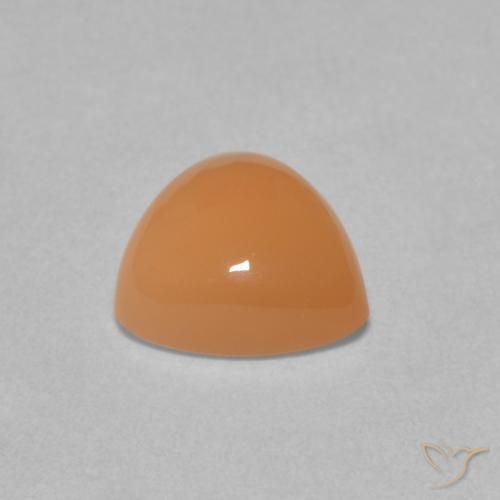 9,17 ctw natürlicher Cantaloupe-Orange Mondstein, Trillion, Lichtdurchlässig
