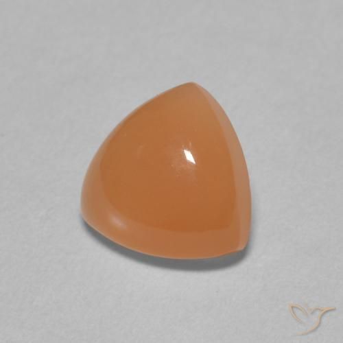 9,17 ctw natürlicher rötlich-orange Mondstein, Trillion, Lichtdurchlässig