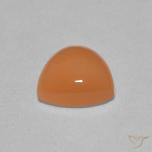 9,17 ctw natürlicher rötlich-orange Mondstein, Trillion, Lichtdurchlässig