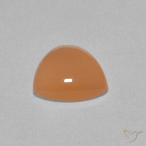 9,17 ctw natürlicher Pfirsich-orange Mondstein, Trillion, Lichtdurchlässig