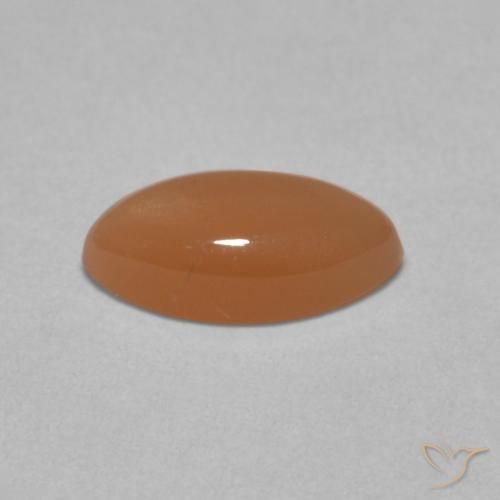 9,17 ctw natürlicher Blasse Cantaloupe-Orange Mondstein, Marquise, Lichtdurchlässig