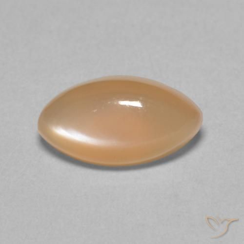 1.62ct Natürlicher Pfirsich-orange Mondstein, Marquise, Lichtdurchlässig