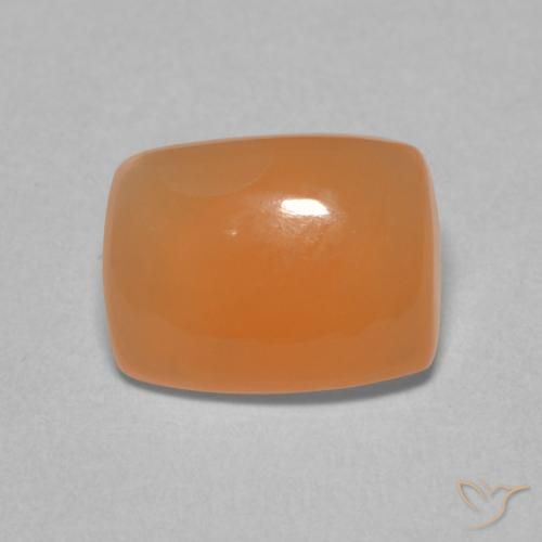 2.05ct Natürlicher Mittelorange Mondstein, Kissen, Lichtdurchlässig