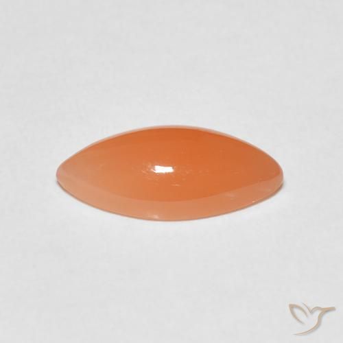 9,17 ctw natürlicher hellorange Mondstein, Marquise, Lichtdurchlässig