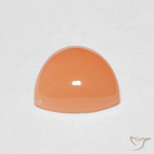 9,17 ctw natürlicher Pfirsich-orange Mondstein, Trillion, Lichtdurchlässig