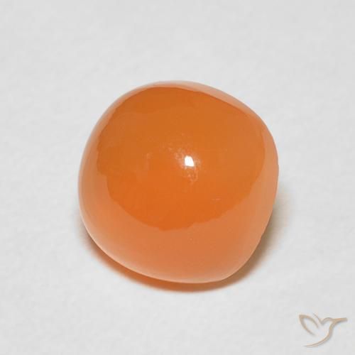 9,17 ctw natürlicher rötlich-orange Mondstein, Kissen, Lichtdurchlässig