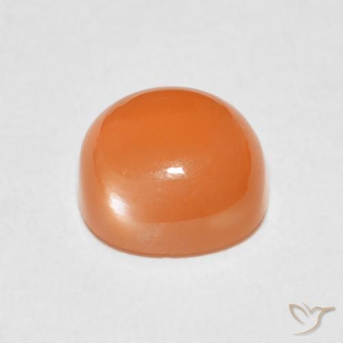 9,17 ctw natürlicher rötlich-orange Mondstein, Kissen, Lichtdurchlässig