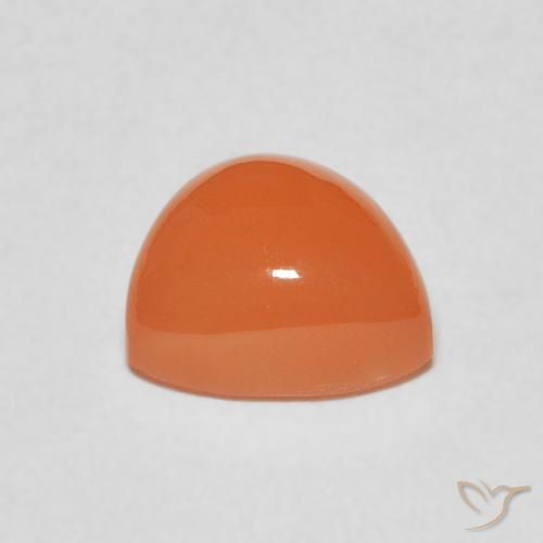 9,17 ctw natürlicher rötlich-orange Mondstein, Trillion, Lichtdurchlässig