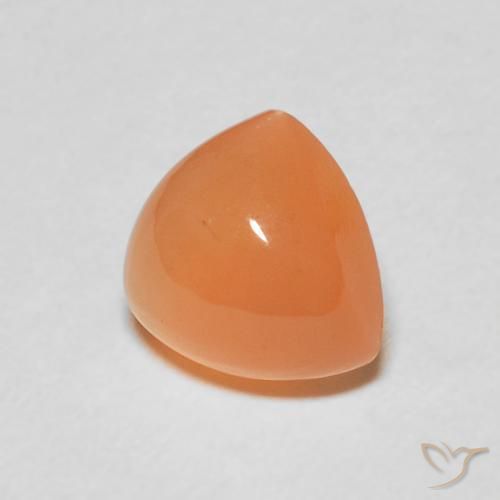 9,17 ctw natürlicher Cantaloupe-Orange Mondstein, Trillion, Lichtdurchlässig