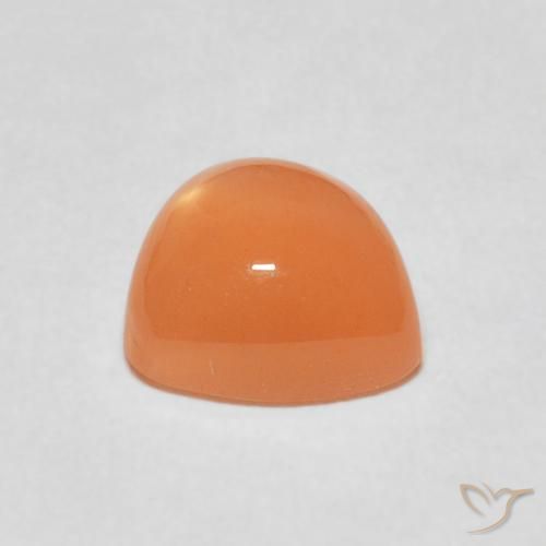 9,17 ctw natürlicher Cantaloupe-Orange Mondstein, Trillion, Lichtdurchlässig