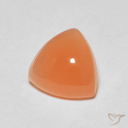 9,17 ctw natürlicher Mittelorange Mondstein, Trillion, Lichtdurchlässig