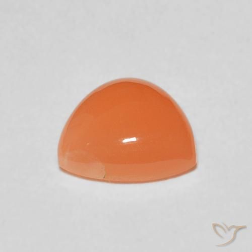 9,17 ctw natürlicher Mittelorange Mondstein, Trillion, Lichtdurchlässig