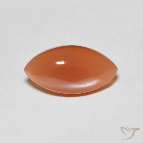 2.80ct Natürlicher Mittelorange Mondstein, Marquise, Lichtdurchlässig
