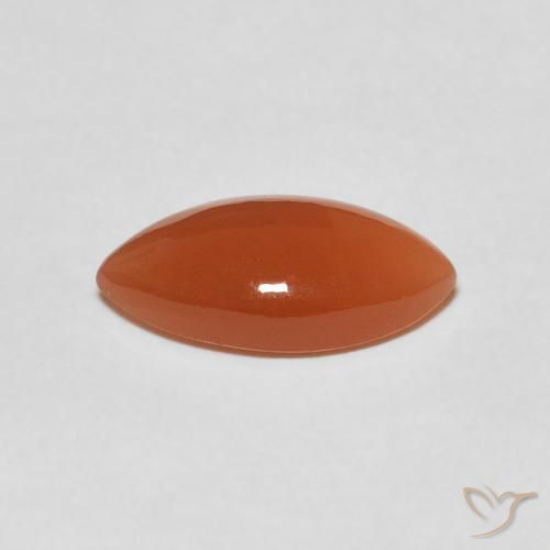 9,17 ctw natürlicher Mittelorange Mondstein, Marquise, Lichtdurchlässig