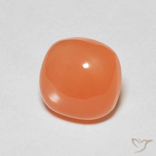 9,17 ctw natürlicher Mittelorange Mondstein, Kissen, Lichtdurchlässig