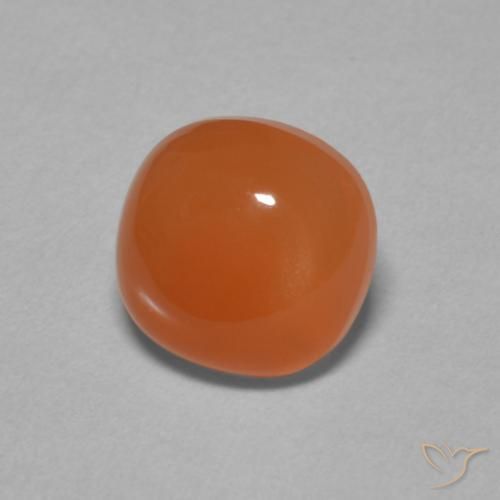 9,17 ctw natürlicher rötlich-orange Mondstein, Kissen, Lichtdurchlässig