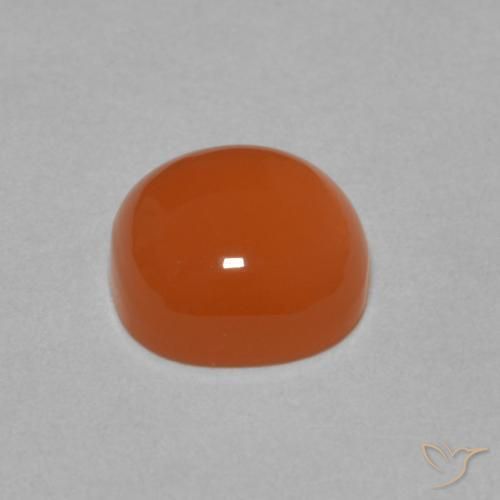 9,17 ctw natürlicher rötlich-orange Mondstein, Kissen, Lichtdurchlässig