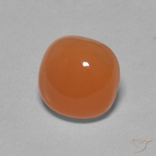 9,17 ctw natürlicher Mittelorange Mondstein, Kissen, Lichtdurchlässig