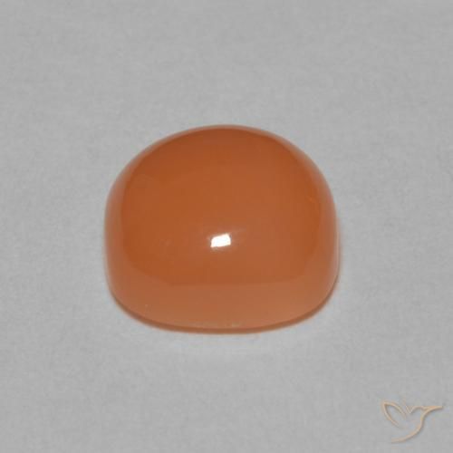 9,17 ctw natürlicher Mittelorange Mondstein, Kissen, Lichtdurchlässig