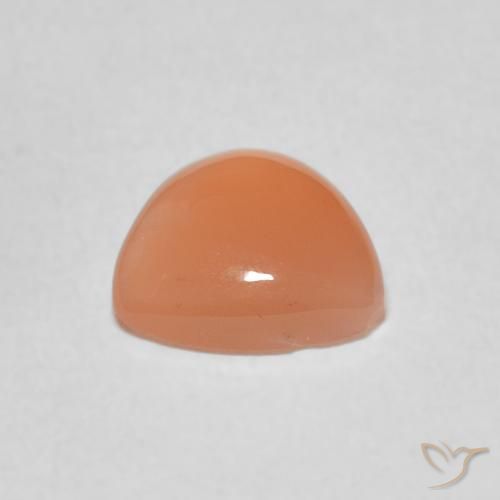 9,17 ctw natürlicher Mittelorange Mondstein, Trillion, Lichtdurchlässig