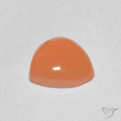 9,17 ctw natürlicher Pfirsich-orange Mondstein, Trillion, Lichtdurchlässig