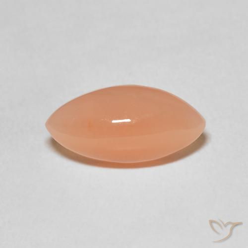 2.93ct Natürlicher Mittelorange Mondstein, Marquise, Lichtdurchlässig