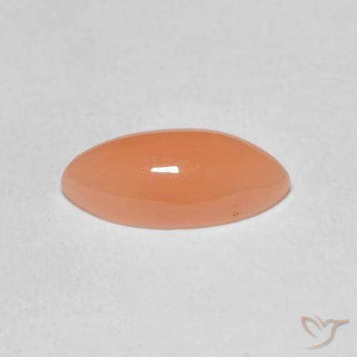 9,17 ctw natürlicher Mittelorange Mondstein, Marquise, Lichtdurchlässig