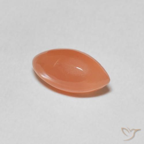 9,17 ctw natürlicher Pfirsich-orange Mondstein, Marquise, Lichtdurchlässig