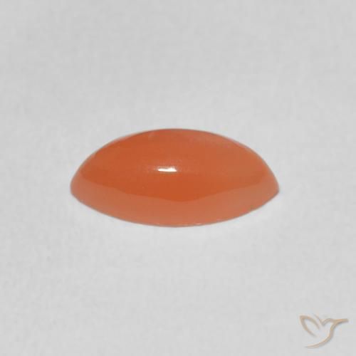 9,17 ctw natürlicher Pfirsich-orange Mondstein, Marquise, Lichtdurchlässig