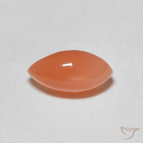 1.82ct Natürlicher Mittelorange Mondstein, Marquise, Lichtdurchlässig