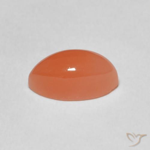 9,17 ctw natürlicher Mittelorange Mondstein, Marquise, Lichtdurchlässig