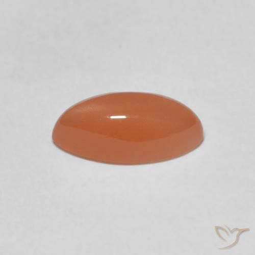 9,17 ctw natürlicher Pfirsich-orange Mondstein, Marquise, Lichtdurchlässig