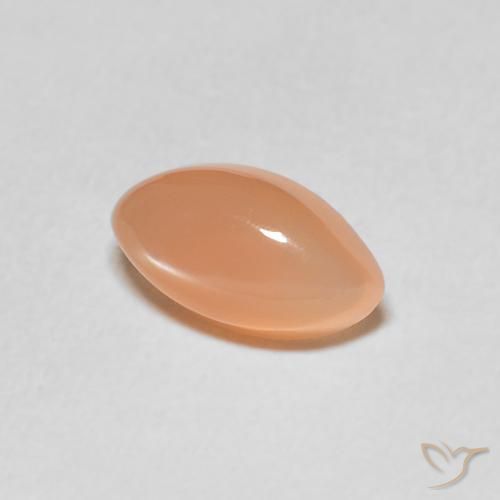 9,17 ctw natürlicher Pfirsich-orange Mondstein, Marquise, Lichtdurchlässig