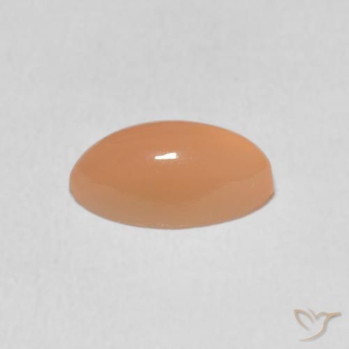 9,17 ctw natürlicher Cantaloupe-Orange Mondstein, Marquise, Lichtdurchlässig
