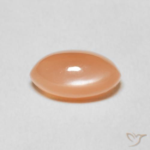 1.68ct Natürlicher Cantaloupe-Orange Mondstein, Marquise, Lichtdurchlässig