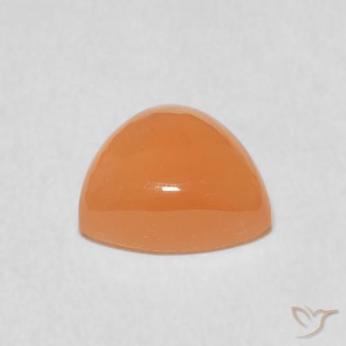 9,17 ctw natürlicher Cantaloupe-Orange Mondstein, Trillion, Lichtdurchlässig