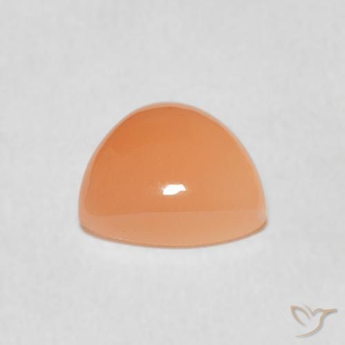 9,17 ctw natürlicher Medium Light-Orange Mondstein, Trillion, Lichtdurchlässig