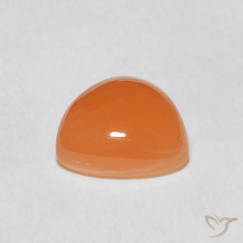 9,17 ctw natürlicher Cantaloupe-Orange Mondstein, Trillion, Lichtdurchlässig