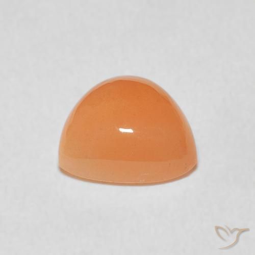 9,17 ctw natürlicher Mittelorange Mondstein, Trillion, Lichtdurchlässig