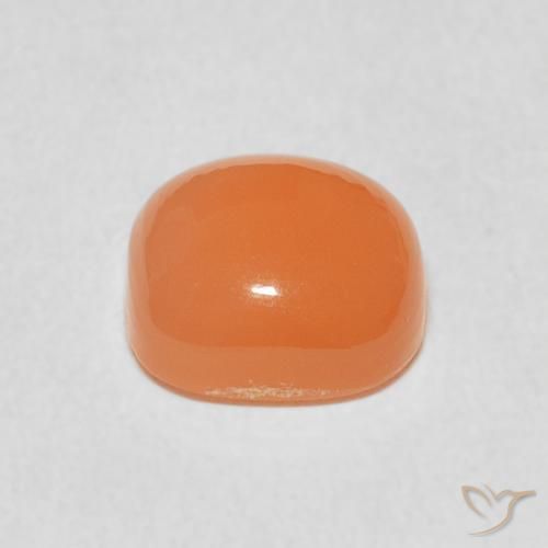 9,17 ctw natürlicher Cantaloupe-Orange Mondstein, Kissen, Lichtdurchlässig