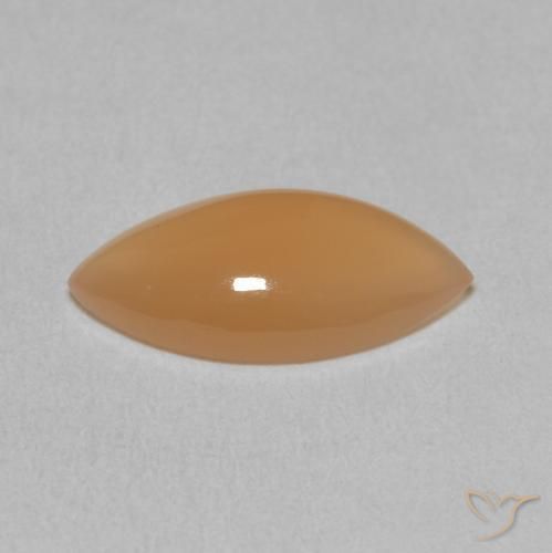 9,17 ctw natürlicher hellorange Mondstein, Marquise, Lichtdurchlässig