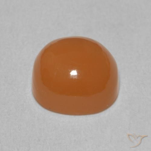9,17 ctw natürlicher Mittelorange Mondstein, Kissen, Lichtdurchlässig