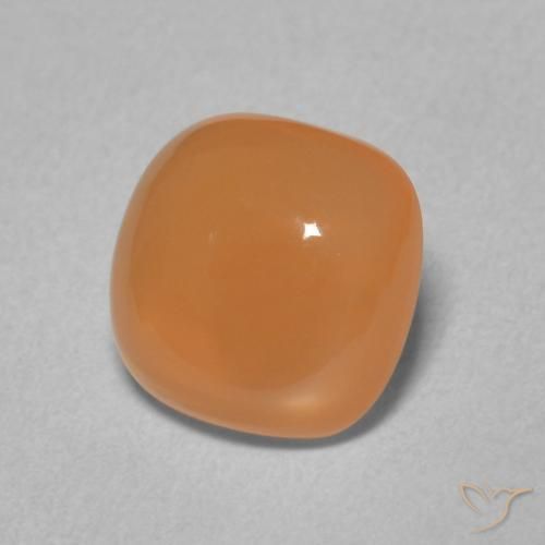 9,17 ctw natürlicher Mittelorange Mondstein, Kissen, Lichtdurchlässig